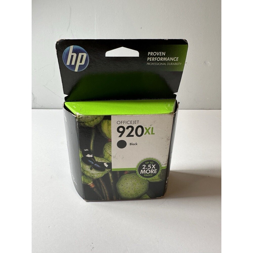 HP 920XL Black Ink Cartridge Genuine (CD975AN) Exp. 2016 -New